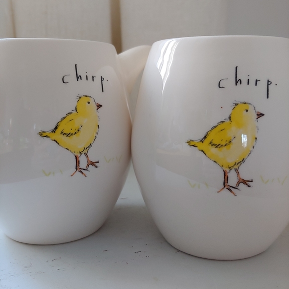 Magenta Chirp Easter Chick Coffee Mugs Set of 2 - Picture 4 of 12